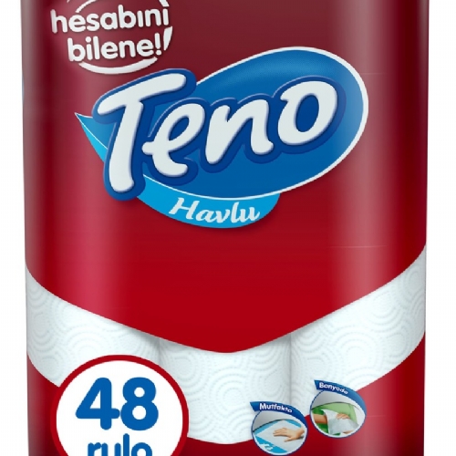 Ev Tipi Rulo Havlu Teno 2 Kat 48 rulo