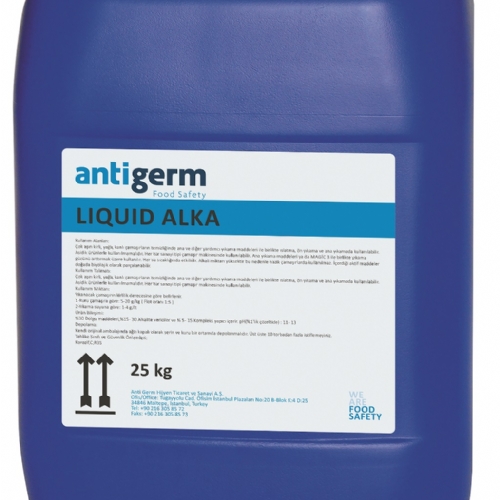 Anti Germ Liquid Alka Alkelite Arttrc, Ar, Kir, Kan ve Ya karc Yardmc Ykama Maddesi