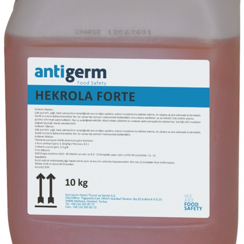Anti Germ Hekrola Forte Alkaliye Karşı Hassas Zeminler İçin Genel Temizlik Maddesi