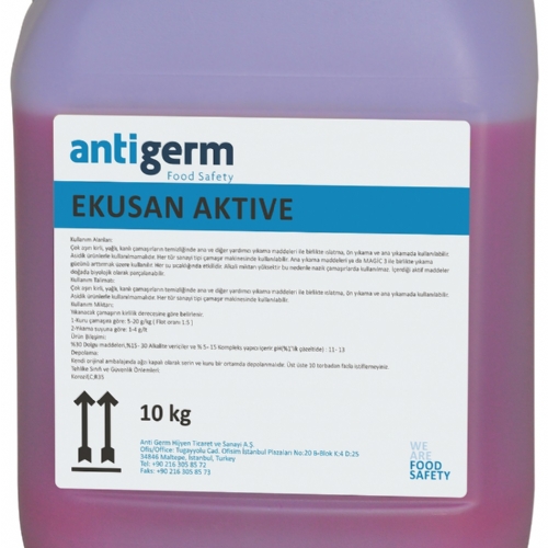 Anti Germ Ekusan Aktive Anti Bakteriyel Banyo, Armatr ve Dua Kabin Temizleyici 10 kg
