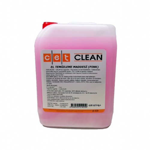 Cet Clean Sv El Sabunu Pembe 5 Kg