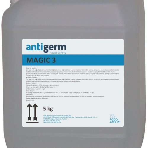 Anti Germ Magic 3 Yağ ve Kir Çözücü Yardımcı Yıkama Maddesi